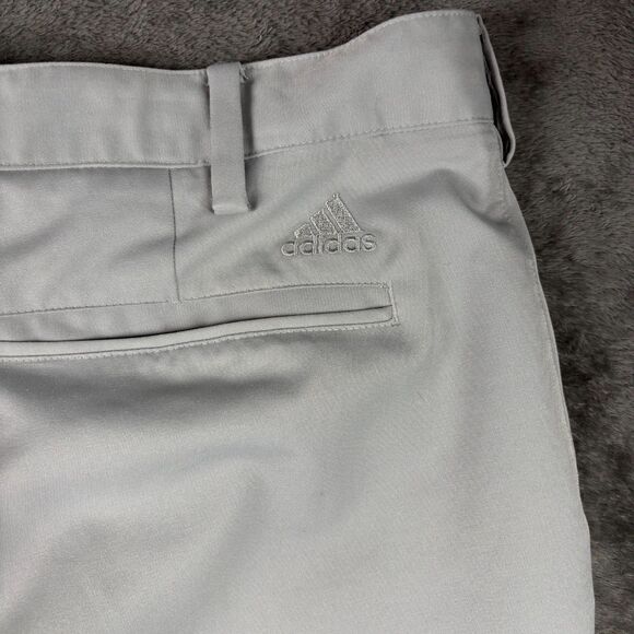 adidas Men Golf Pants Chino Active Casual Preppy Gray 34x30 B137 - Picture 4 of 10